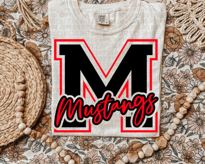M Mustangs Black & Red - Custom