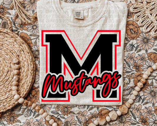 M Mustangs Black & Red - Custom