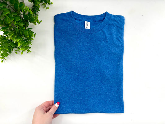 LARGE - Heather Royal - Tultex