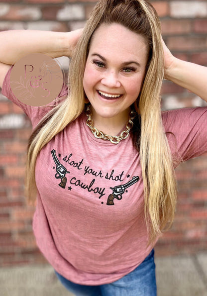 READY TO SHIP: XL - Shoot Your Shot - Bella Canvas Tshirt