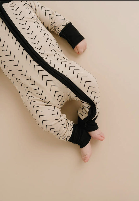 READY TO SHIP: 0-3 MONTH - Aztec Bamboo Sleeper - Little One Shop Co