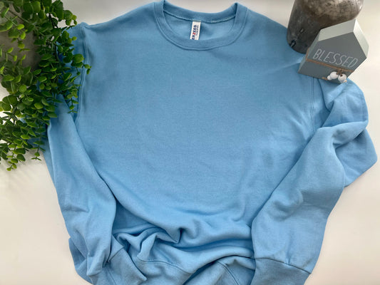 SMALL - Light Blue Jerzees Sweatshirt