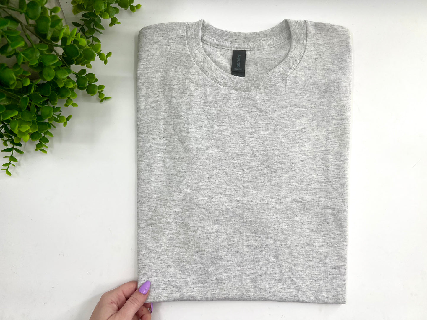 MEDIUM - Ash Tshirt - Gildan Dryblend 50/50