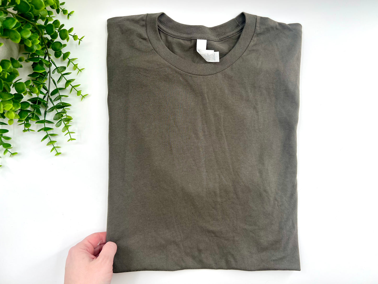 LARGE - Army Green Tshirt - Bella Canvas