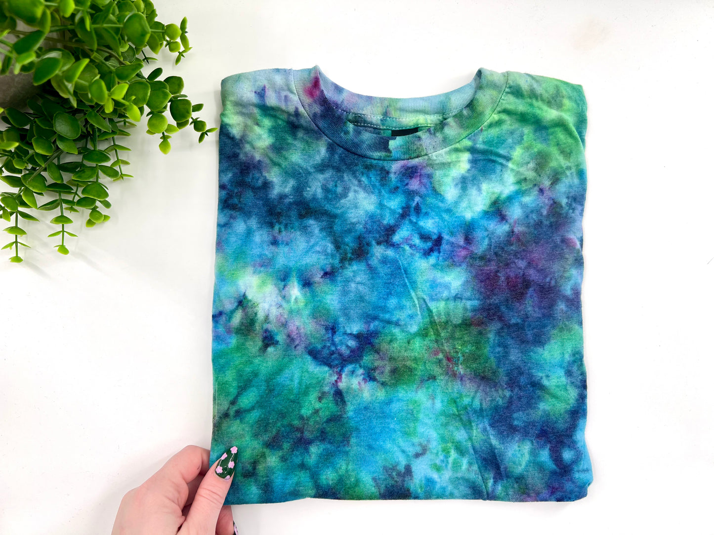 Youth Small - Blue & Green Dyed Gildan