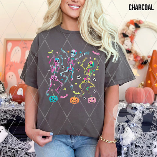 Colorful Dancing Skeletons - DTF013263