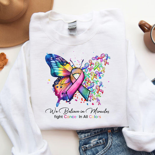 We Believe In Miracles Fight Cancer - Custom