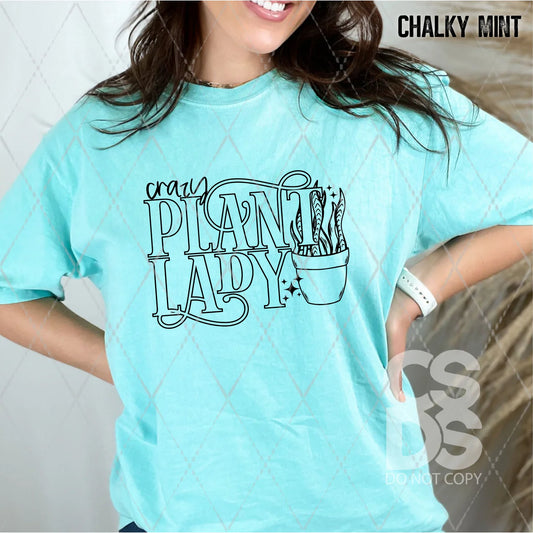 Crazy Plant Lady - Black - SCR4948