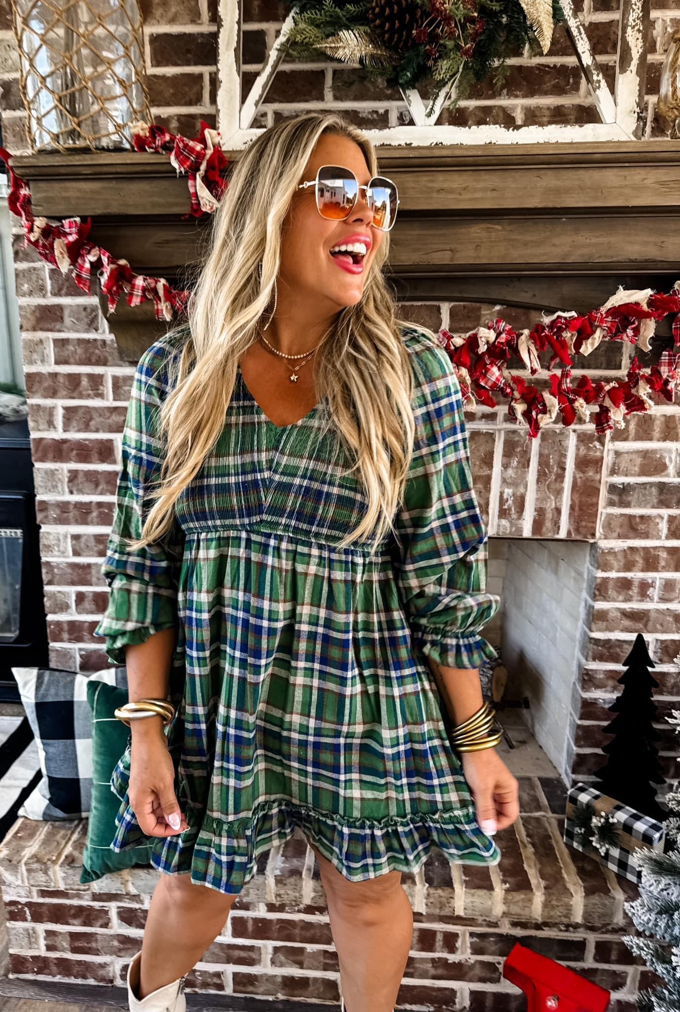 READY TO SHIP: Pretty In Plaid Dress