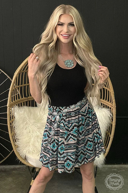 READY TO SHIP: L/XL & 2/3X - Buffalo Kreek Aztec Skirt