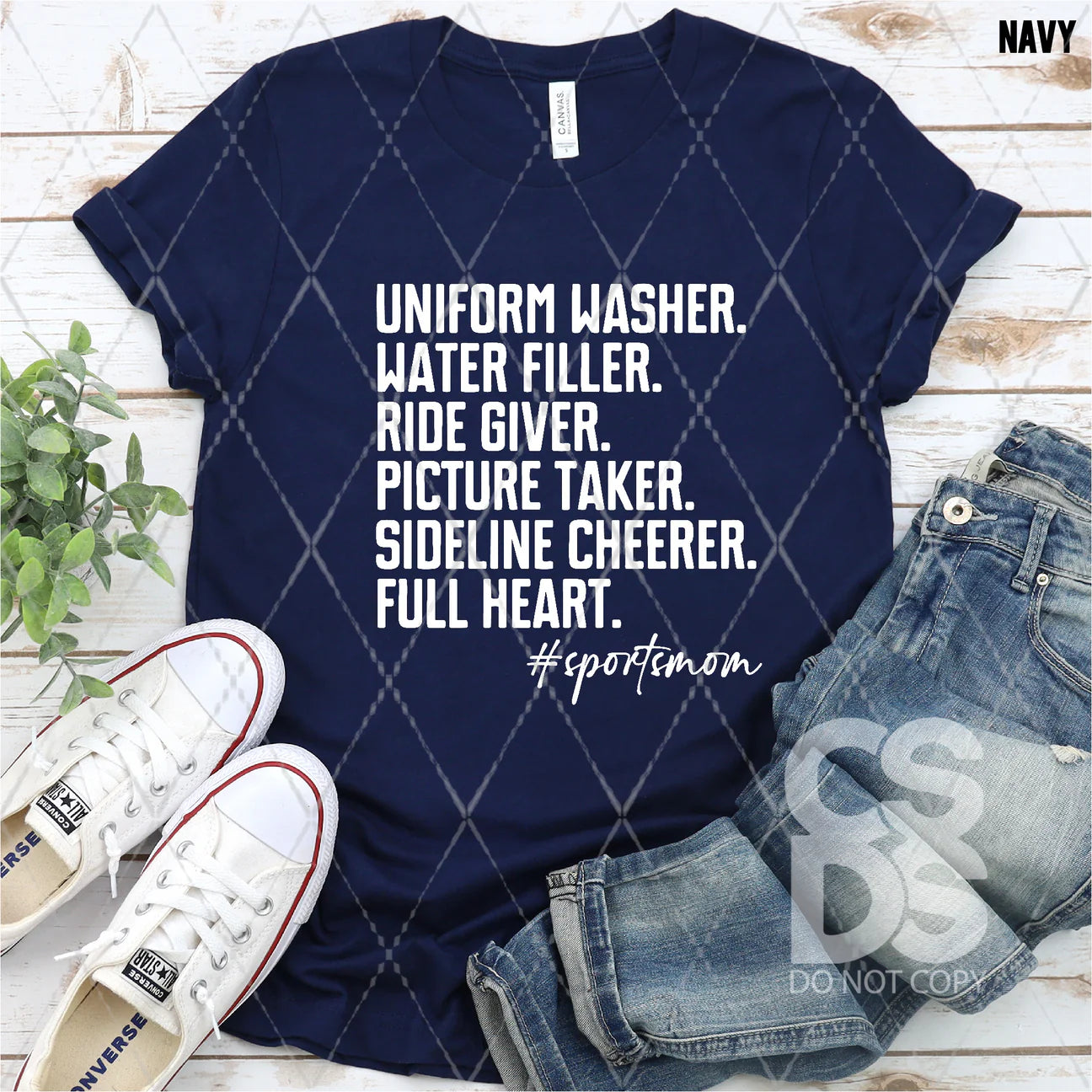 #SportsMom - White - Custom