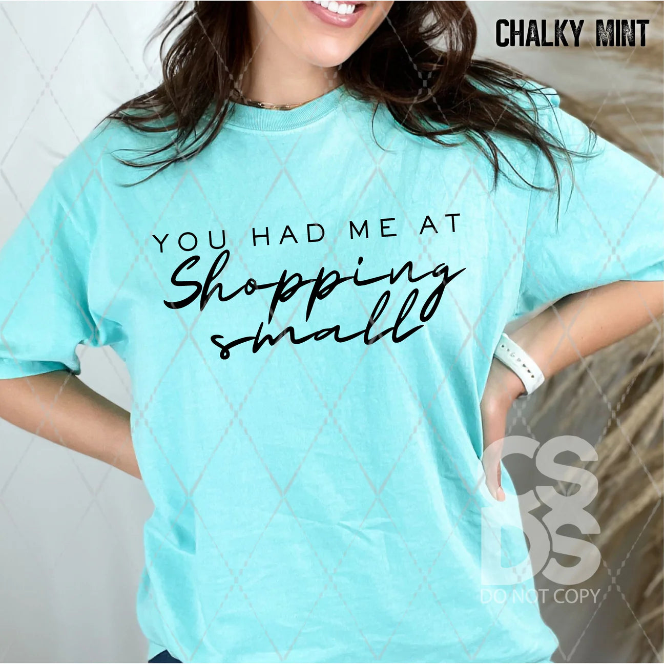 You had Me at Shopping Small - Black - Custom