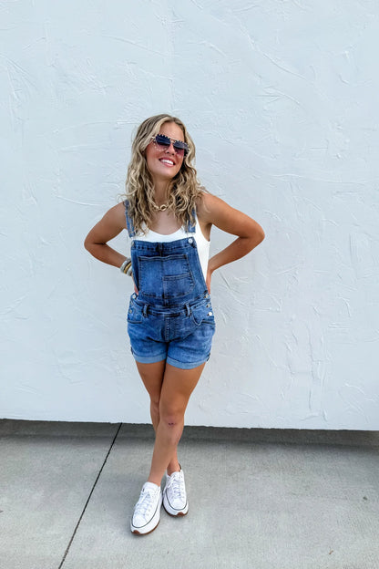 READY TO SHIP: L/XL - Kaci Short Overalls