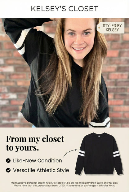 Kelsey’s Closet: XL - Black Athletic Sweatshirt