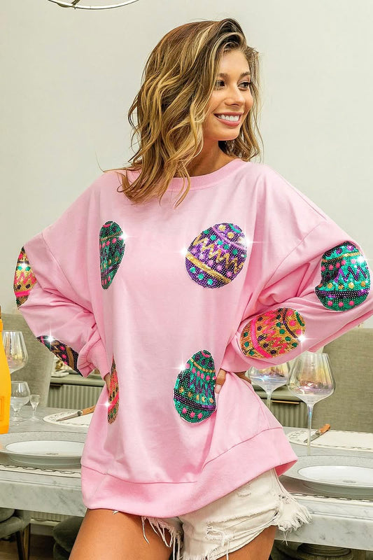 READY TO SHIP: XL - Sequin Egg Crew