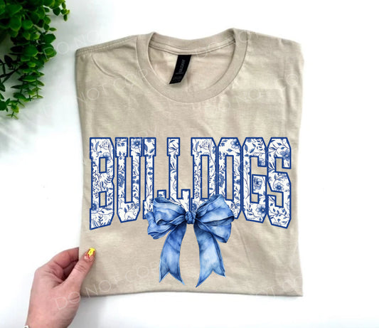 Bulldogs Blue Coquette - Custom
