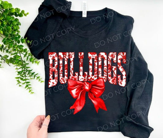 Bulldogs Red Coquette - Custom