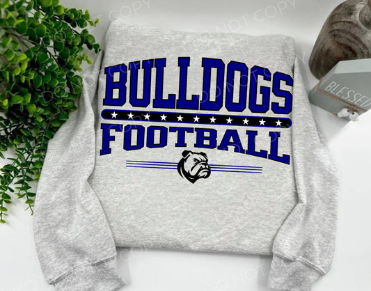 Bulldogs Football Navy - Custom
