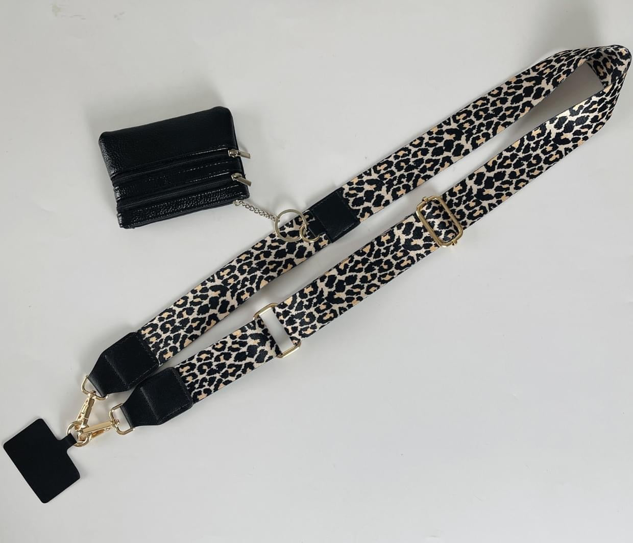 Phone Strap with Zippered Pouch