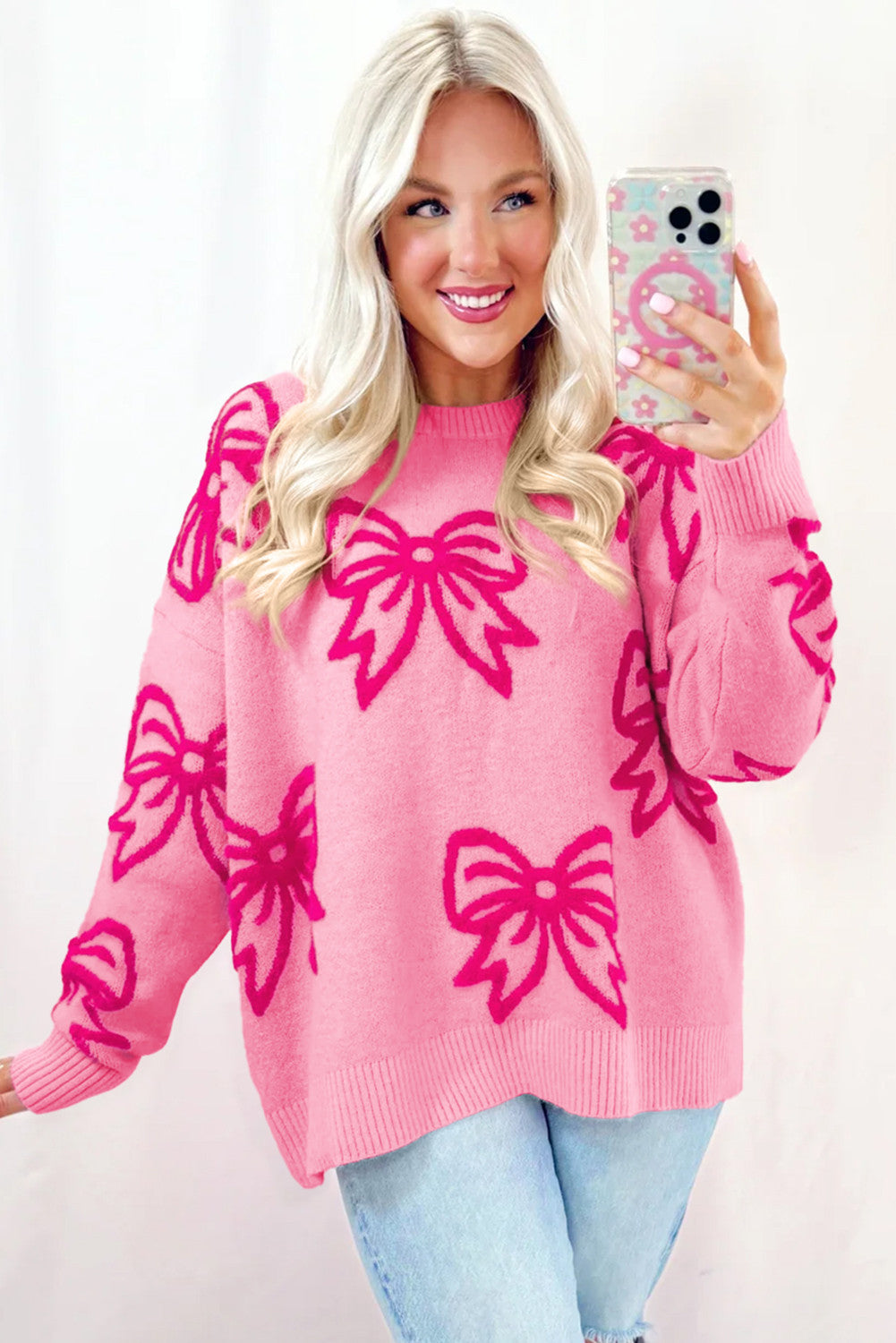 BOW PATTERN SWEATER | PREORDER 1.29