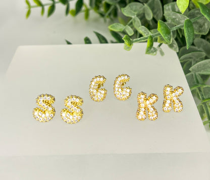 *Preorder: Bold Initial Bubble Studs*