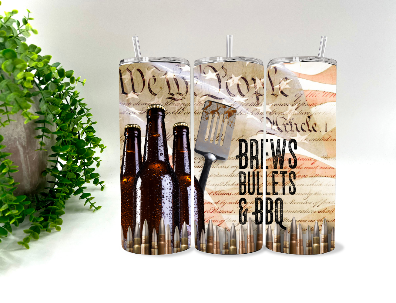 Brews Bullets & BBQ   - 20 oz Tumbler
