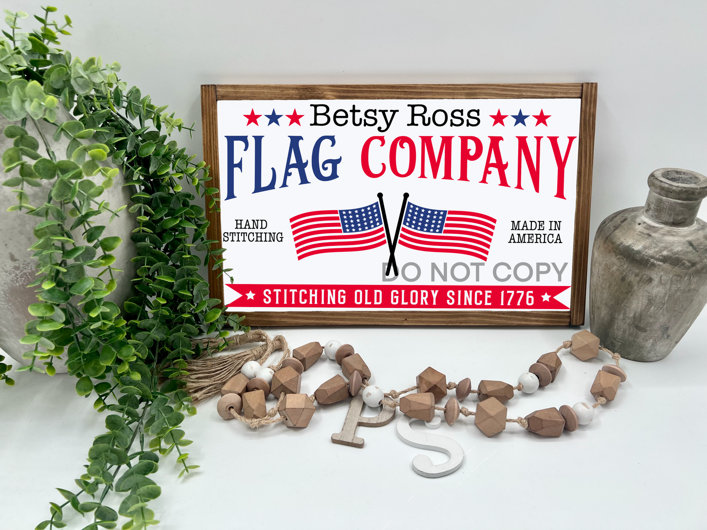 Betsy Ross Flag Company - 16x10” - Wood Sign