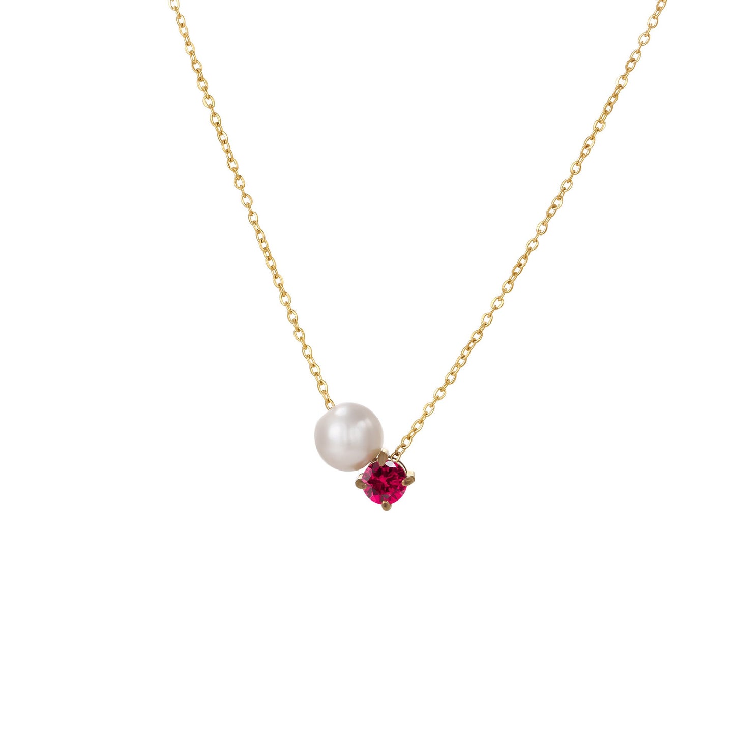 Preorder: Pearl and Birthstone Necklace