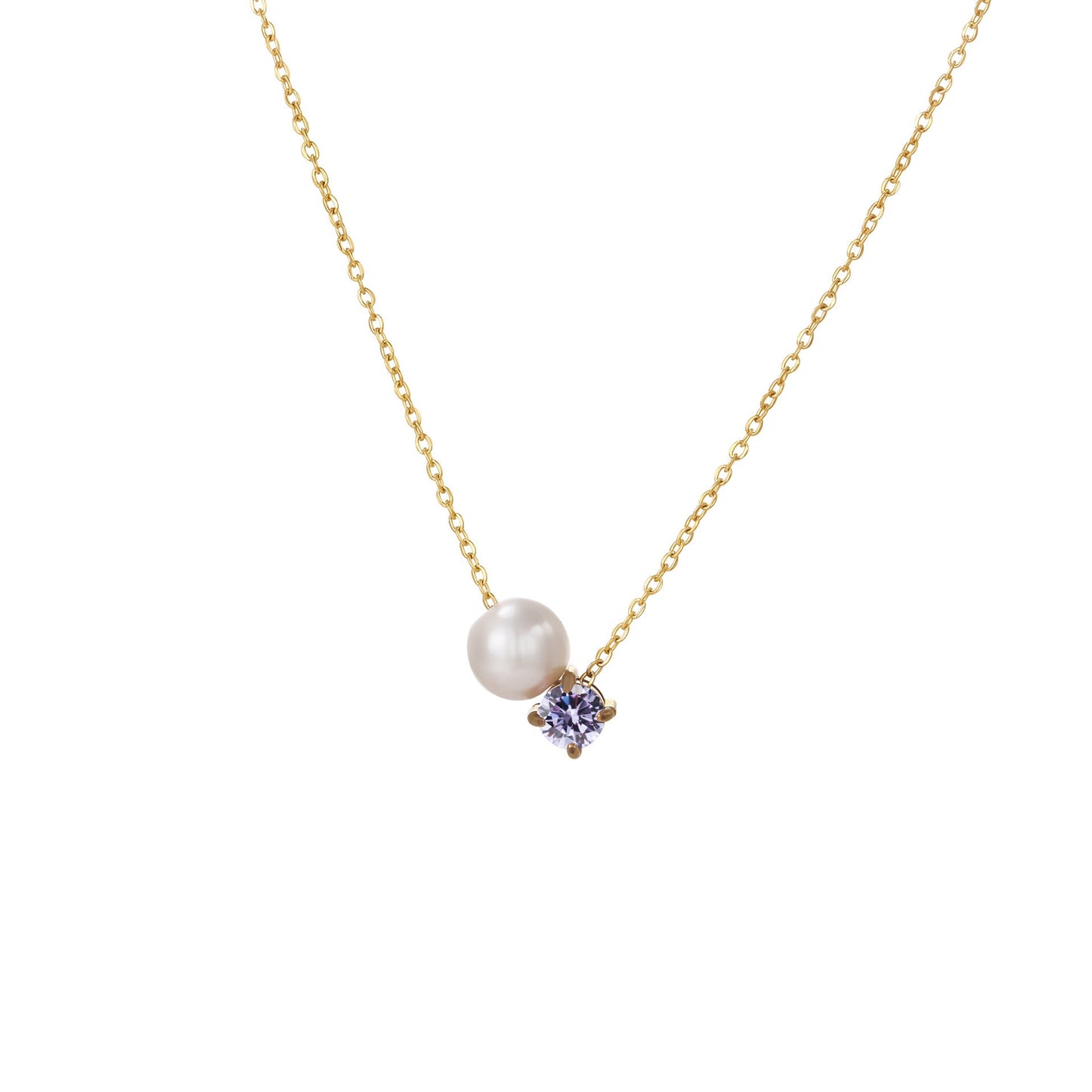 Preorder: Pearl and Birthstone Necklace