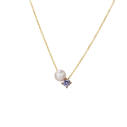 Preorder: Pearl and Birthstone Necklace