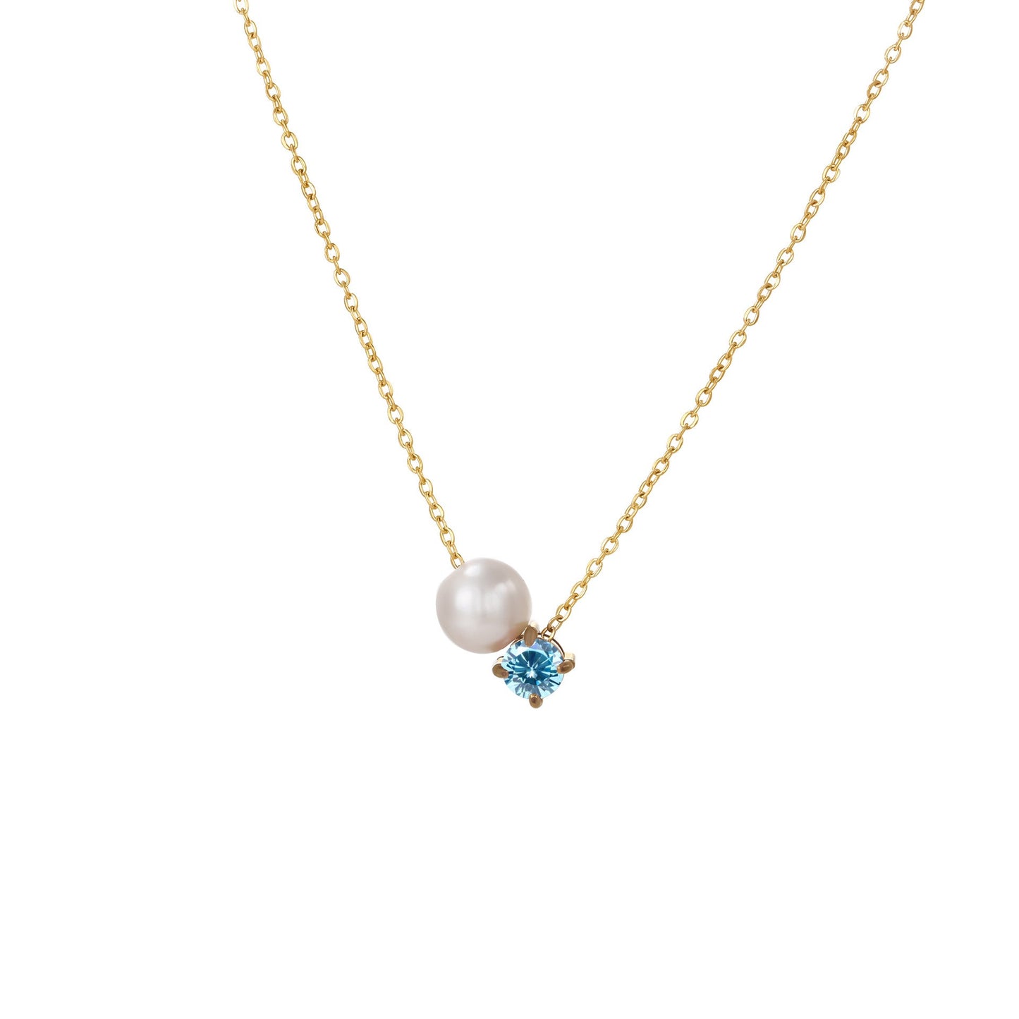 Preorder: Pearl and Birthstone Necklace