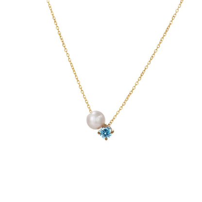 Preorder: Pearl and Birthstone Necklace