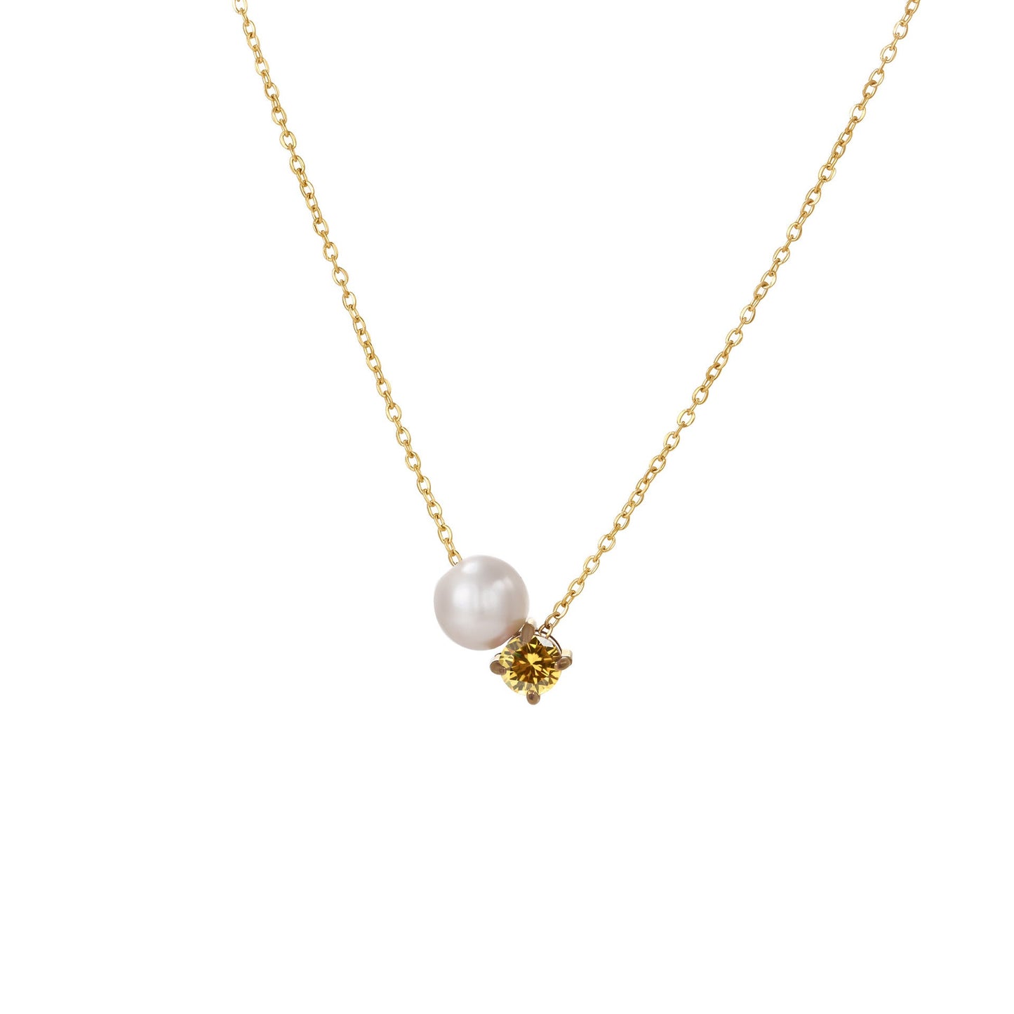 Preorder: Pearl and Birthstone Necklace