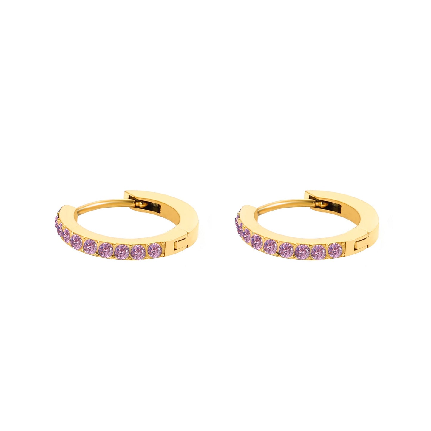 Birthstone Hoops- GOLD SEPTEMBER