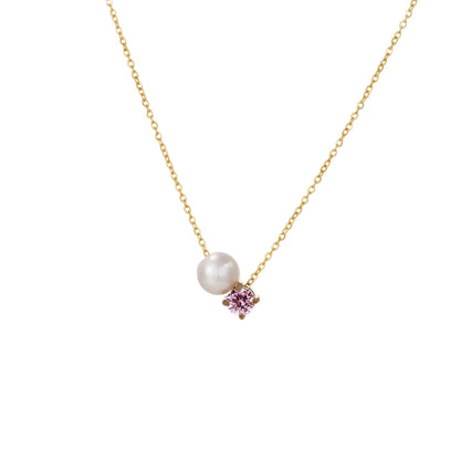Preorder: Pearl and Birthstone Necklace