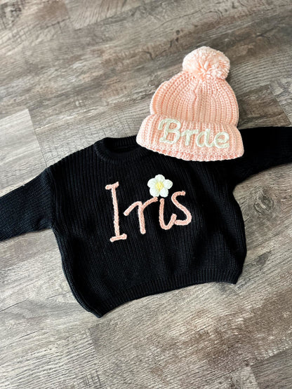 PREORDER: Custom Rope Embroidered Pompom Hat 11.24.25
