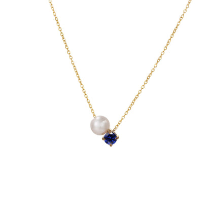 Preorder: Pearl and Birthstone Necklace