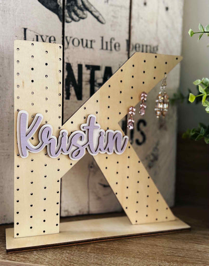 PREORDER: Personalized Name Wood Earring Holder 1.12.26