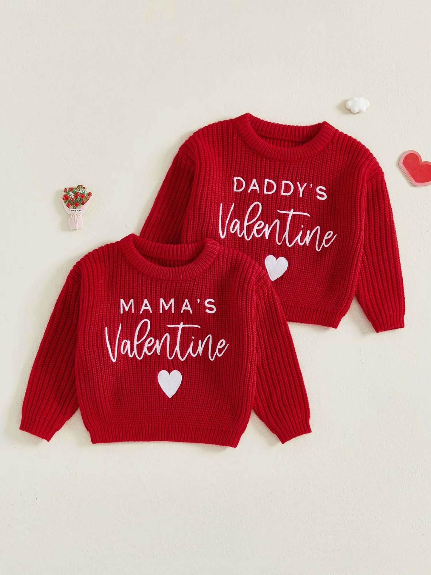 PREORDER: Mama's & Daddy's Valentine Knit Sweater 1.12.26