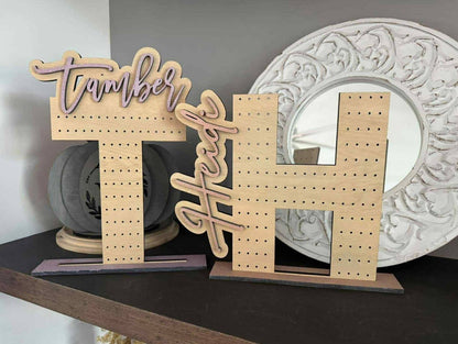 PREORDER: Personalized Name Wood Earring Holder 1.12.26