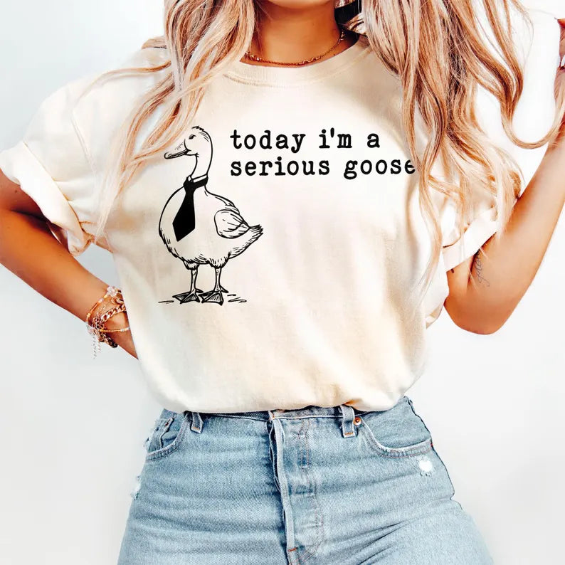 Today I'm A Serious Goose - Custom