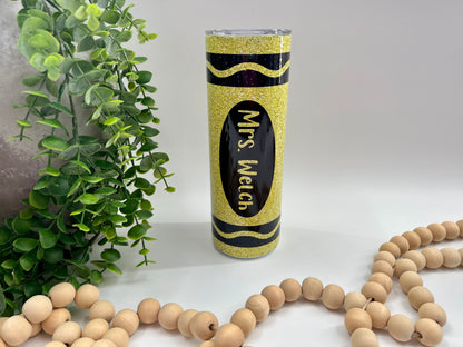 Glitter Crayon - 20 oz Tumbler