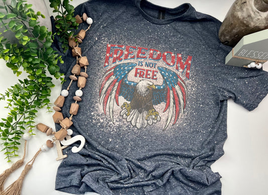 Freedom Is Not Free - H. Navy - Bleached Tee