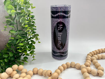 Glitter Crayon - 20 oz Tumbler