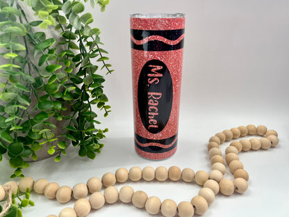 Glitter Crayon - 20 oz Tumbler