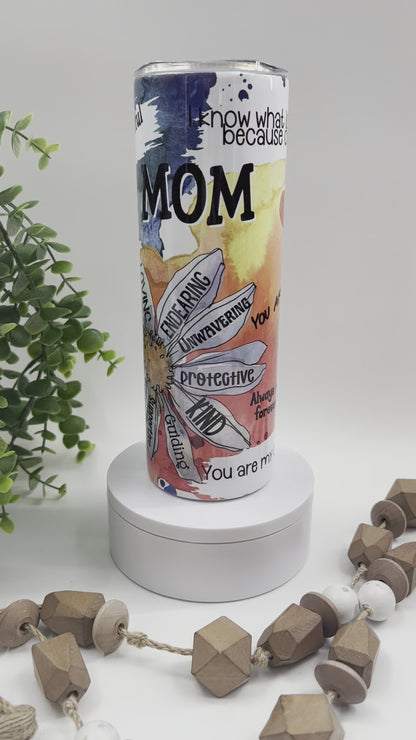 Mom Watercolor - 20 oz Tumbler