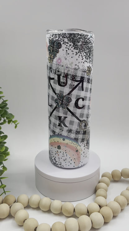 Lucky Rainbow Collage - 20 oz Tumbler