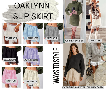 PREORDER: Oaklynn slip skirt 11.24.25