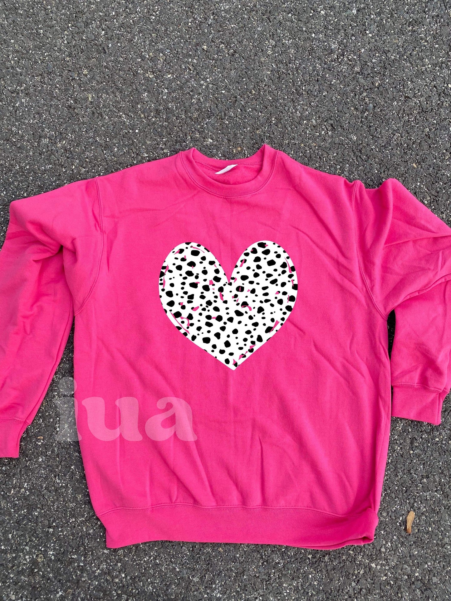 Dotted Heart Sweatshirt - RTS