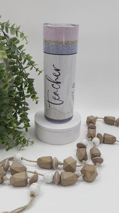 Teacher Neutral Pencil - 20 oz Tumbler